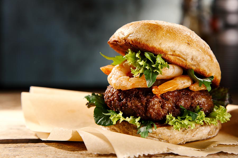 Schiller burger gegrillt