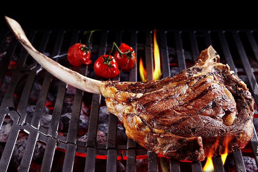 Schiller tomahawk gegrillt