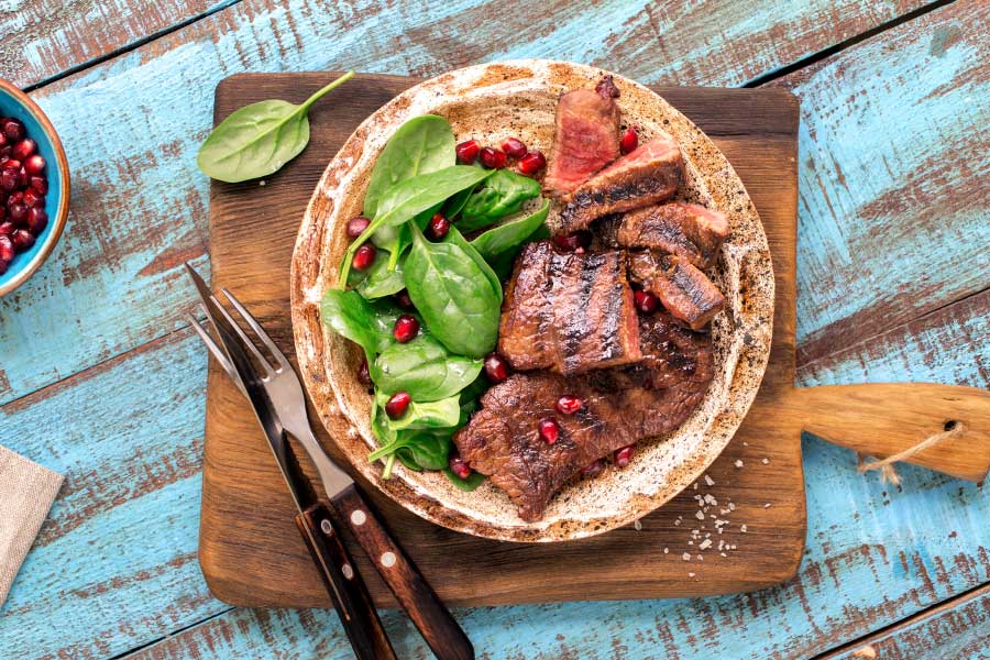 schiller fleisch gegrillt medium